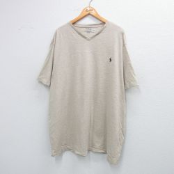 ラルフローレン 半袖Tシャツ ワンポイントロゴ ベージュ XL | 古着