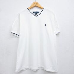 ラルフローレン 90s 半袖Tシャツ ワンポイントロゴ ホワイト XL | 古着