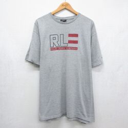 ラルフローレン 半袖Tシャツ ビッグロゴ グレー XL | 古着