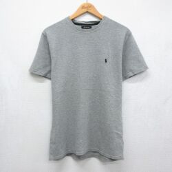 ラルフローレン 半袖サーマルTシャツ ワンポイントロゴ グレー XL | 古着