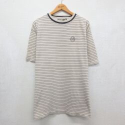 ドッカーズ 半袖Tシャツ ワンポイントロゴ ベージュ XL | 古着