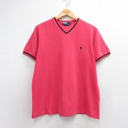 ラルフローレン 90s 半袖Tシャツ ワンポイントロゴ レッド メンズL相当 | 古着