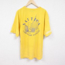 ノーティカ 90s 半袖Tシャツ ワンポイントロゴ イエロー XL | 古着