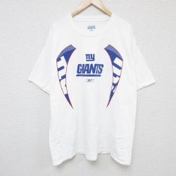 【50%OFF】リーボック XL半袖Tシャツ NFL ニューヨークジャイアンツ ホワイト XL | 古着