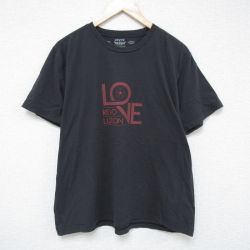 XL★古着 リーバイス Levis 半袖 ブランド Tシャツ メンズ コットン クルーネック 黒 ブラック 25jun06 中古