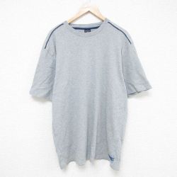 XL★古着 ノーティカ NAUTICA 半袖 ブランド Tシャツ メンズ 大きいサイズ コットン クルーネック グレー 霜降り 25jun16 中古