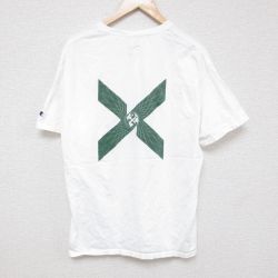 XL★古着 チャンピオン champion 半袖 ブランド Tシャツ メンズ stockx 大きいサイズ コットン クルーネック 白 ホワイト 25jun19 中古