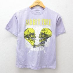 メタリカ 半袖Tシャツ パスヘッド パープル M | 古着