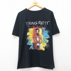 XL★古着 フルーツオブザルーム 半袖 ロック バンド Tシャツ メンズ トーマスレット 大きいサイズ コットン クルーネック 黒 ブラック 25may14 中古