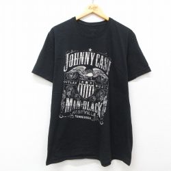 半袖Tシャツ ジョニーキャッシュ ブラック XL | 古着