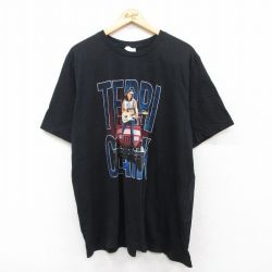 半袖Tシャツ テリークラーク ブラック XL | 古着
