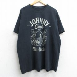 半袖Tシャツ ジョニーキャッシュ ブラック XL | 古着