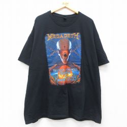 メガデス 半袖Tシャツ ブラック XL | 古着