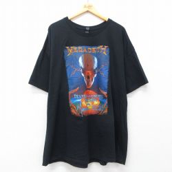 メガデス 半袖Tシャツ ブラック XL | 古着