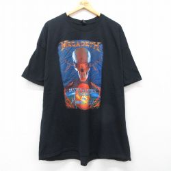 メガデス 半袖Tシャツ ブラック XL | 古着