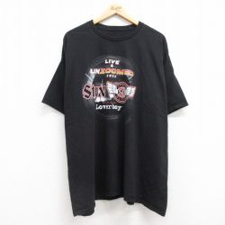 半袖ロックバンドTシャツ REOスピードワゴンプリント ブラック XL | 古着