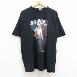 アランジャクソン 半袖Tシャツ ブラック XL | 古着