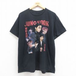 【50%OFF】半袖ロックバンドTシャツ ジョングフプリント ブラック XL | 古着