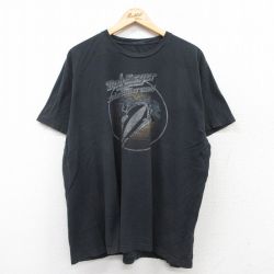 【50%OFF】XL★古着 半袖 ロック バンド Tシャツ メンズ ボブシーガー 大きいサイズ クルーネック 黒 ブラック 25aug27 中古