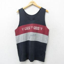 【50%OFF】ゲス 90s タンクトップ ブラック L | 古着