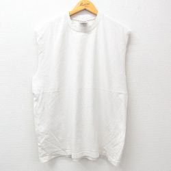 XL★古着 PRO CLUB ビンテージ ノースリーブ Tシャツ メンズ 90年代 90s 無地 コットン クルーネック USA製 白 ホワイト 24jul22 中古
