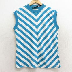 L★古着 ビンテージ ノースリーブ Tシャツ メンズ 90年代 90s クルーネック 水色他 24aug07 中古