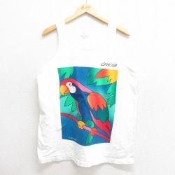 XL★古着 ビンテージ タンクトップ メンズ 00年代 00s 鳥 白 ホワイト 25may27 中古