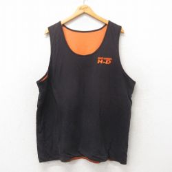 XL★古着 ハーレーダビッドソン Harley Davidson タンクトップ メンズ 大きいサイズ リバーシブル 黒 ブラック 25jun06 中古