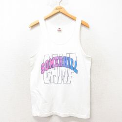 M★古着 フルーツオブザルーム ビンテージ タンクトップ メンズ 90年代 90s SOMERHILL コットン USA製 白 ホワイト 25jun07 中古