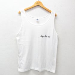 L★古着 ビンテージ タンクトップ メンズ 90年代 90s Nags Head クルーネック USA製 白 ホワイト 25jun09 中古