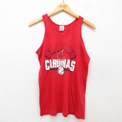 90s タンクトップ セントルイスカージナルス レッド S | 古着
