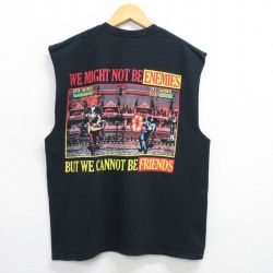 L★古着 ノースリーブ ビンテージ Tシャツ メンズ 00年代 00s ゲーム モータルコンバット コットン クルーネック 黒 ブラック 【spe】 25jul03 中古