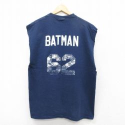 ヘインズ 00s ノースリーブTシャツ BATMAN ネイビー XL | 古着