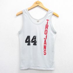 スクリーンスターズ 80s タンクトップ トロージャンズ グレー S | 古着