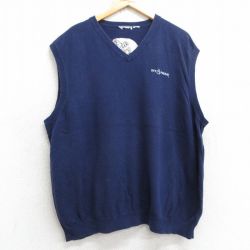 ノースリーブTシャツ ネイビー XL | 古着