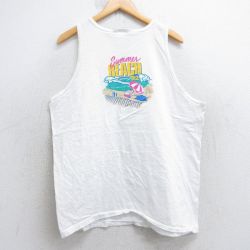 L★古着 ビンテージ タンクトップ メンズ 90年代 90s ウィンストン ビーチ コットン クルーネック USA製 白 ホワイト 25aug01 中古