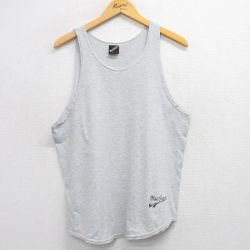 【50%OFF】L★古着 ビンテージ タンクトップ メンズ 90年代 90s mac Greger コットン クルーネック USA製 グレー 霜降り 25aug09 中古
