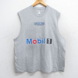 【50%OFF】ノースリーブTシャツ NASCARモバイル グレー XL | 古着