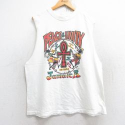 ノースリーブTシャツ ジャマイカ ホワイト XL | 古着
