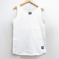 【50%OFF】M★古着 ビンテージ タンクトップ メンズ 90年代 90s ゴールドジム 無地 コットン クルーネック USA製 白 ホワイト 25aug23 中古