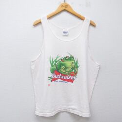 ヘインズ 90s タンクトップ バドワイザー ピンク XL | 古着