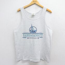 90s タンクトップ NARRAGANSETT グレー L | 古着