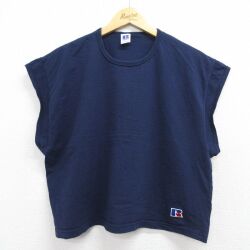 ラッセル 80s ノースリーブTシャツ ネイビー XL | 古着