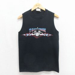00s ノースリーブTシャツ テストトラック ブラック S | 古着