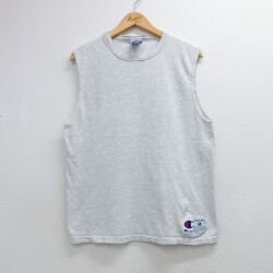 チャンピオン 90s ノースリーブTシャツ グレー M | 古着