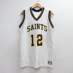 90s タンクトップ SAINTS 12ユニフォーム ホワイト メンズM相当 | 古着