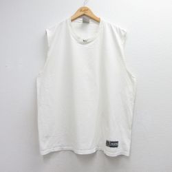 ナイキ 90s ノースリーブTシャツ ワンポイントロゴ ホワイト メンズXL相当 | 古着