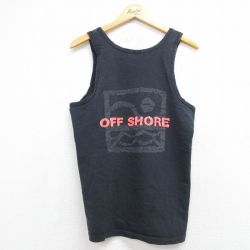 90s タンクトップ OFF SHORE ブラック メンズM相当 | 古着