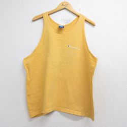 チャンピオン 90s タンクトップ ワンポイントロゴ イエロー メンズXL相当 | 古着