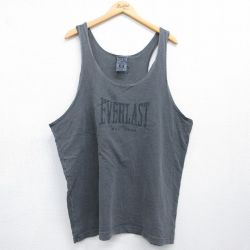 90s タンクトップ EVERLAST 霜降りグレー メンズXL相当 | 古着